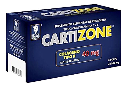 Cartizone Colágeno Tipo 2 Com 60 Cápsulas - Doctor Berguer