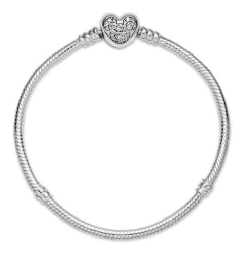 Pulsera Pandora Mickey Pave 19cm Plata925 Original