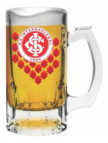 Caneca Trigger P/ Cerveja Estampado Internacional 375ml Cor Transparente