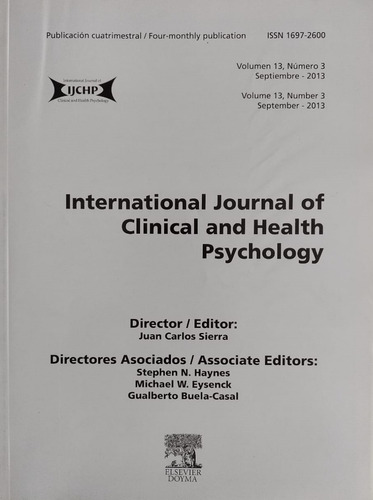International Journal Of Clinical And Health Psychology 3/13