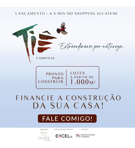 Imagem 2 de 12 de Breve Lançamento Tiê Campinas, Terrenos Alto Padrão De 1000m2 A 2310m2, Prontos Para Construir, Área De Lazer Completa, Localização Privilegiada - Te00214 - 70799168