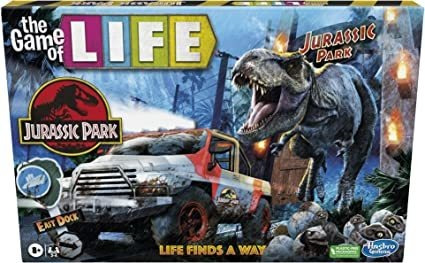 Hasbro Gaming The Game Of Life Jurassic Park Edition -
