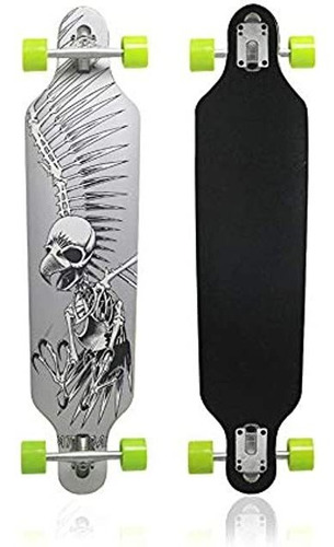 Nattork Longboards - Patineta De 41 X 9 Pulgadas Para Adult