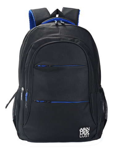 Mochila Porta Notebook Urbana Deportiva Negra Wanderlust