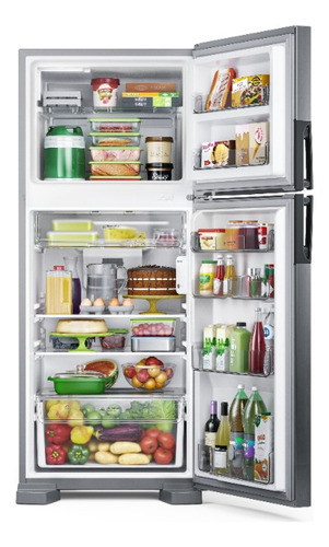 Geladeira Consul Frost Free 410 Litros Cor Inox - Crm50lk Cinza