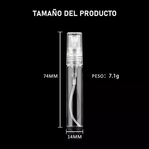 50pcs 5ml Mini Frascos De Pl¡sticorecargables De Perfume Mungqube