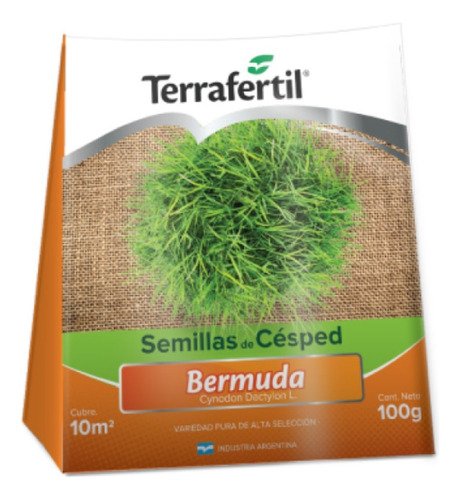 Semilla Cesped Densidad Vegetal Bermuda Terrafertil 100g