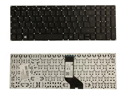 Teclado Notebook Acer Aspire 3 A315-53 A315-41 Abnt2 Cor Preto Idioma Português Brasil