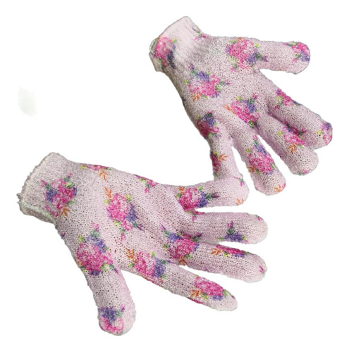 10 Par Guantes De Baño Exfoliantes Avon Flores