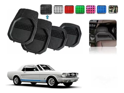 Tapetes 4pz Bandeja 3d Color Mustang 1965 A 1971 1972 1973