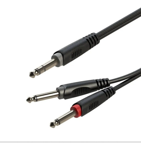 Cable De Audio Profesional Plug 6.3 Stereo A 2 6.3 Mono 