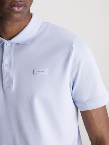 Polo Smooth Slim Azul Calvin Klein