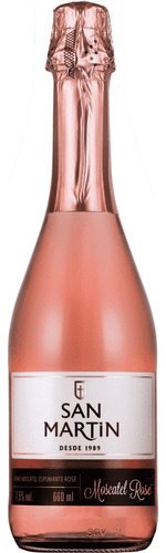 Espumante Vinho Moscatel Rosé San Martin Suave Doce 660ml