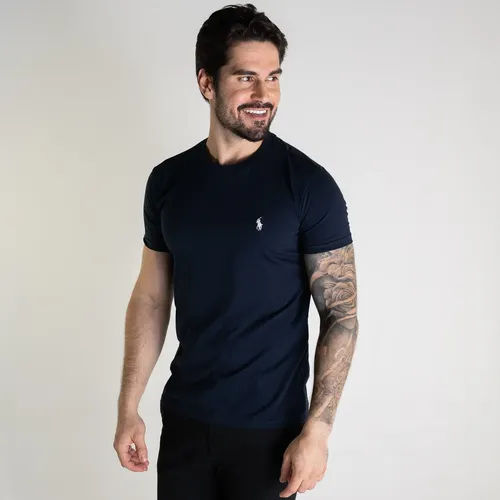 Camiseta Ralph Lauren Masculina Azul Petróleo