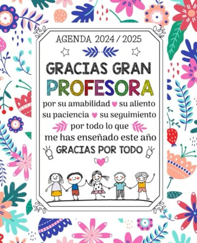 Agenda Profesora 2024 2025: Regalo Maestra Infantil , Preesc