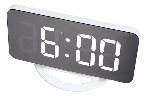 Reloj Despertador Digital Led Con Espejo De Carga Usb .