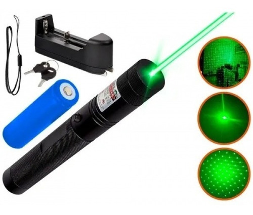 Puntero Laser Profesional Verde 50mw Alto Alcance Y Estuche