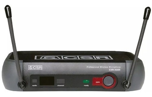 Microfone Sem Fio Csr Prof H888 X-888 Uhf Prof 50 Canais Pll
