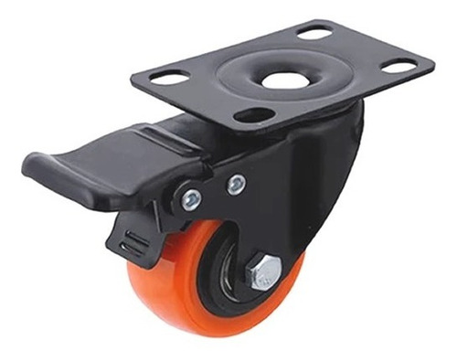 Imagen 2 de 6 de 4 Ruedas Giratorias Reforzada 50mm Ruedita Ruleman 2 C/freno