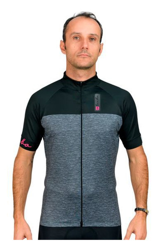 Camisa Ciclismo Masculina Furbo Concept Preta/cinza