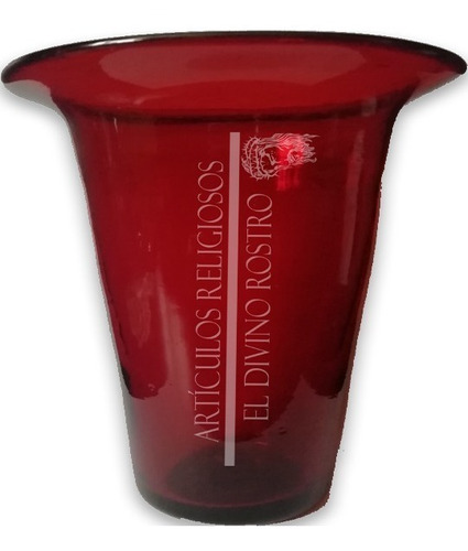 Vaso Aceite Para Santísimo Rojo. Artículos Religiosos