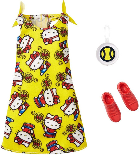 Barbie Fashion Hello Kitty - Vestido Amarillo