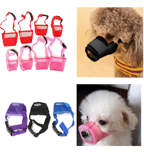 Bozal Ajustable Seguridad Entrenamiento Para Perro Mordedura Negro Xxl