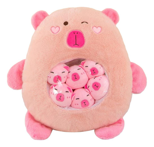 Brinquedo De Pelúcia Boneca Huggable Cartoon Rosa