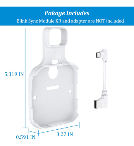 Plusacc Soporte De Pared Para Blink Sync Module Xr Con Cable