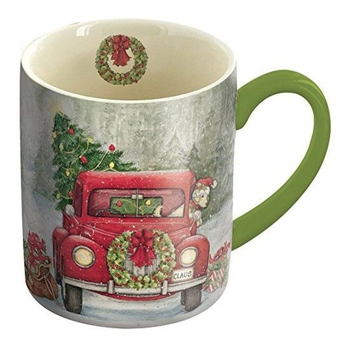 Mugs Taza Lang Santa's Truck De Susan Winget, 14 Oz, Multico