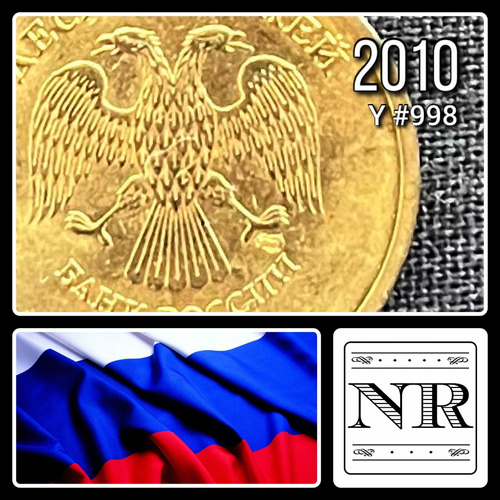 Rusia - 10 Rublos - Año 2010 - Y #998 - Águila Bicéfala
