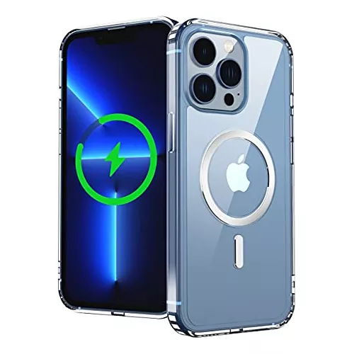 Cool Funda Magnética Transparente para iPhone 13 Pro Max