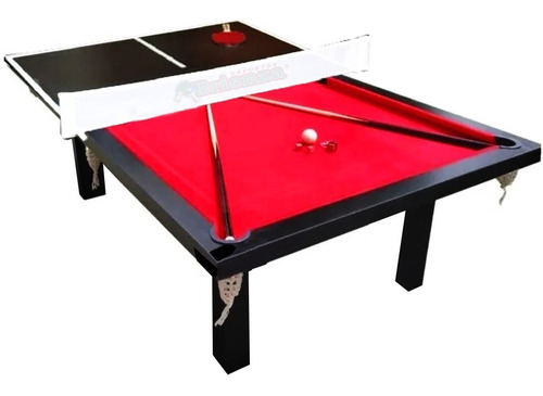 Mesa De Pool Profesional + Ping Pong + Comedor + Accesorios