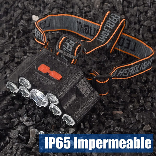 Lampara De Cabeza,linterna Frontal Recargable Y Impermeable