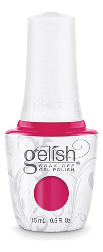 Esmalte Gelish Gossip Girl Hot Pink 15ml Color Negro