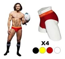 Comprar Slips  Interiores Brief Boxers  Para Caballero 4 Unidades 