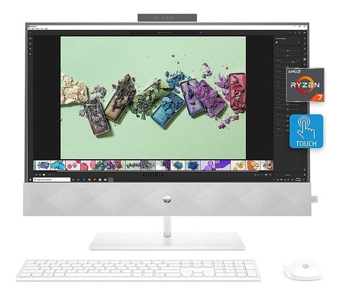 All-in-one Hp Pavilion 27 Ryzen 7 8 Cores 16gb Ram 512gb Ssd
