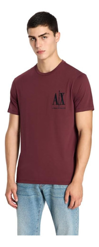 A|x Armani Exchange Polera Con Gráfico Icon Chest Para Hom