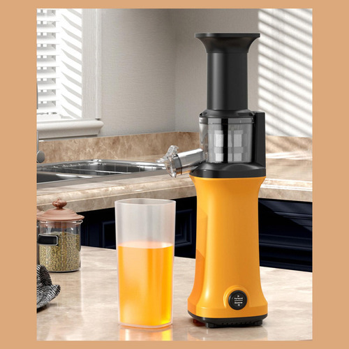 Extractor De Jugo De Prensa En Frío Compacto Naranja