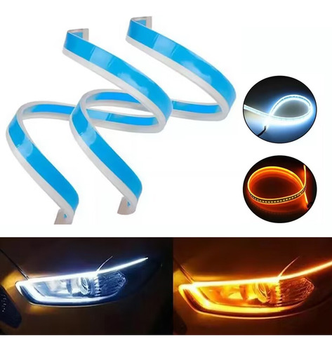 60cm Par Tira Led Drl Flexible Direccional Secuencial Auto