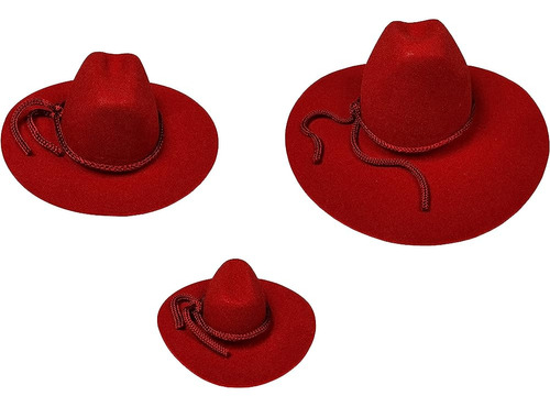 Calcastle Craft 12pcs Mini Sombrero De Vaquero Western Weddi