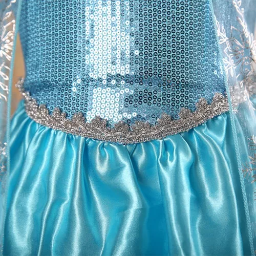 Vestido Fantasia Frozen Elsa E Anna Princesa Pronta Entrega