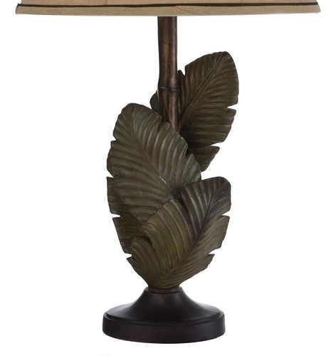 Lámpara Mesa Hojas Palmera Wentworth Bronce/gris