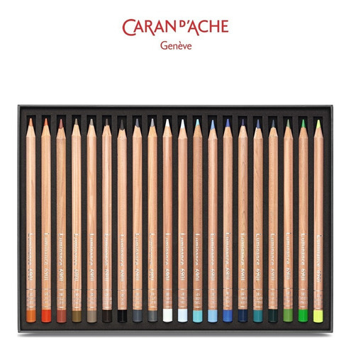 Lápiz de color Caran d'Ache LUMINANCE 6901 pack 100u cloud red