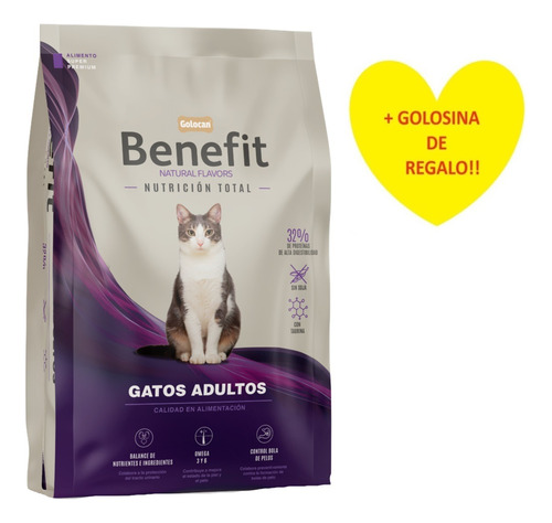 Alimento Benefit Para Gato Adulto 7.5k + Regalo!