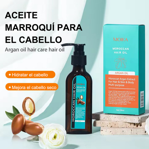 5 Pcs Aceite De Argán Morocco Argan Oil 100 Ml Tratamiento