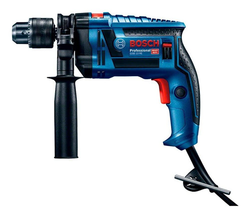 Furadeira Impacto Gsb 13 Re Bosch 220v Maleta E Jogo Brocas