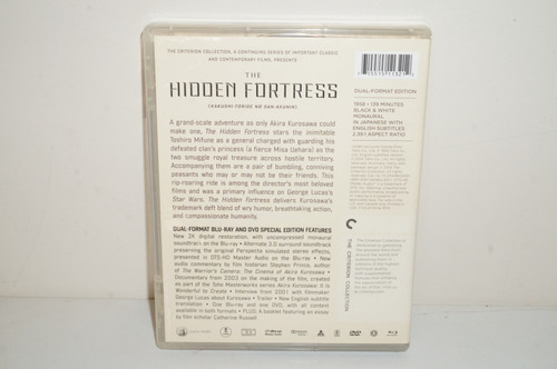 Yz Blu Ray A Fortaleza Escondida Hidden Criterion Collection (Usado)