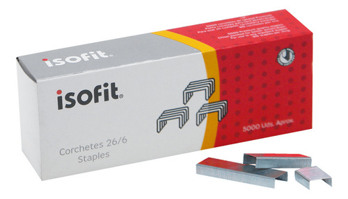 Corchetes 26/6 Caja 5000 Uni Isofit