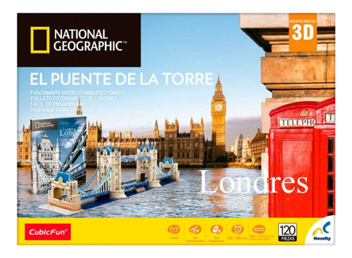 Rompecabezas 3d Puente De La Torre - 120 Piezas Londres